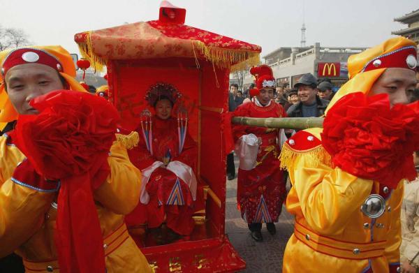 رسم باستانی ازدواج در چین