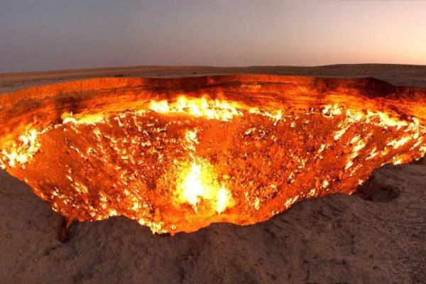 دروازه جهنم ترکمنستان خاموش می گردد